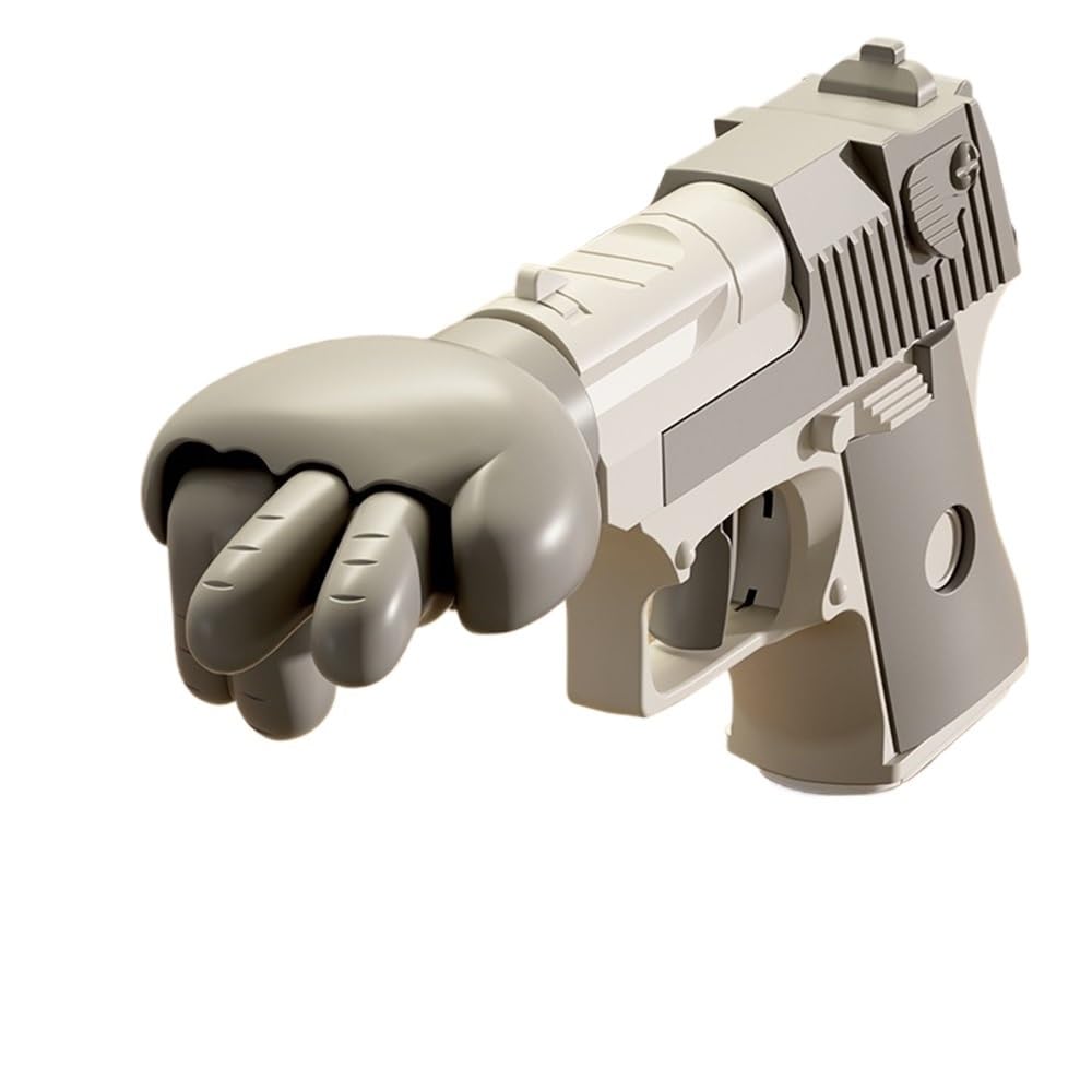 WUJIHE Rock Paper Scissors Gun Decompression Party Social Toy Stress Relief Prop Tiny Interactive Funny Toy Gun Birthday Gifts