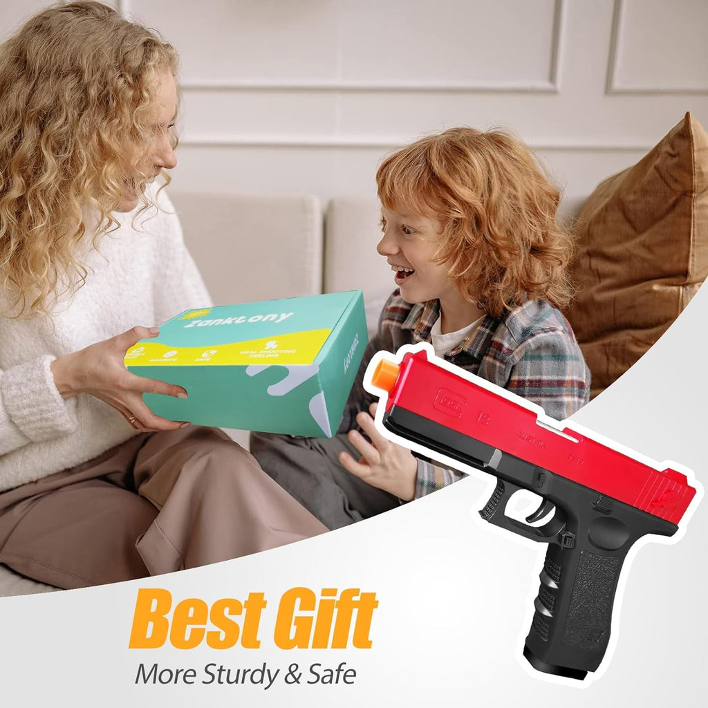 Toy Gun, Toy Guns for Boys, Upgrade Plastic Toy Pistol for Kids with Soft Foam, Children Education Foam Blaster Birthday Gift for Outdoor Play (Colour)