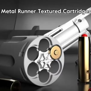 Toy Revolver Gun for Boys Pretend Play Toy Pistol with Shell Ejection Soft Darts Blaster Birthday Gift for Outdoors