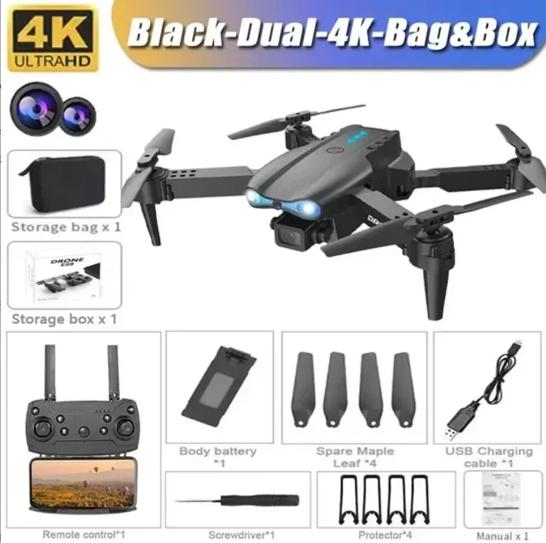 KBDFA K3 E99 Pro Drone Professional Quadcopter Obstacle Avoidance Drones RC Helicopters 4K Dual Camera Dron Remote Control Toys