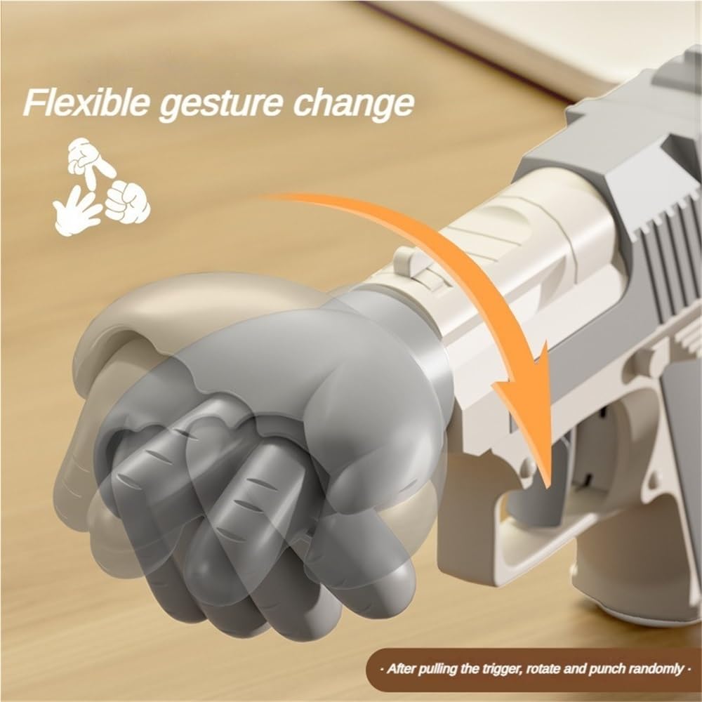 WUJIHE Rock Paper Scissors Gun Decompression Party Social Toy Stress Relief Prop Tiny Interactive Funny Toy Gun Birthday Gifts