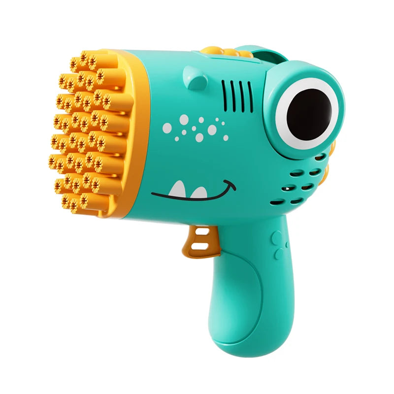 40 hole Dinosaur Bubble Gunner with Multi hole Bubble Gun Outdoor Entertainment Toy [No Bubble Water]