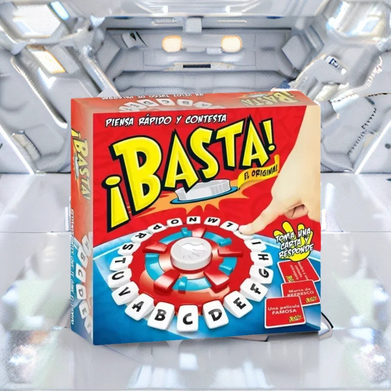 Spanish Word Game - Kids Family Board Game, Quick Thinking Interactive Letter Pressing Educational Toy Gift for Ages 6+