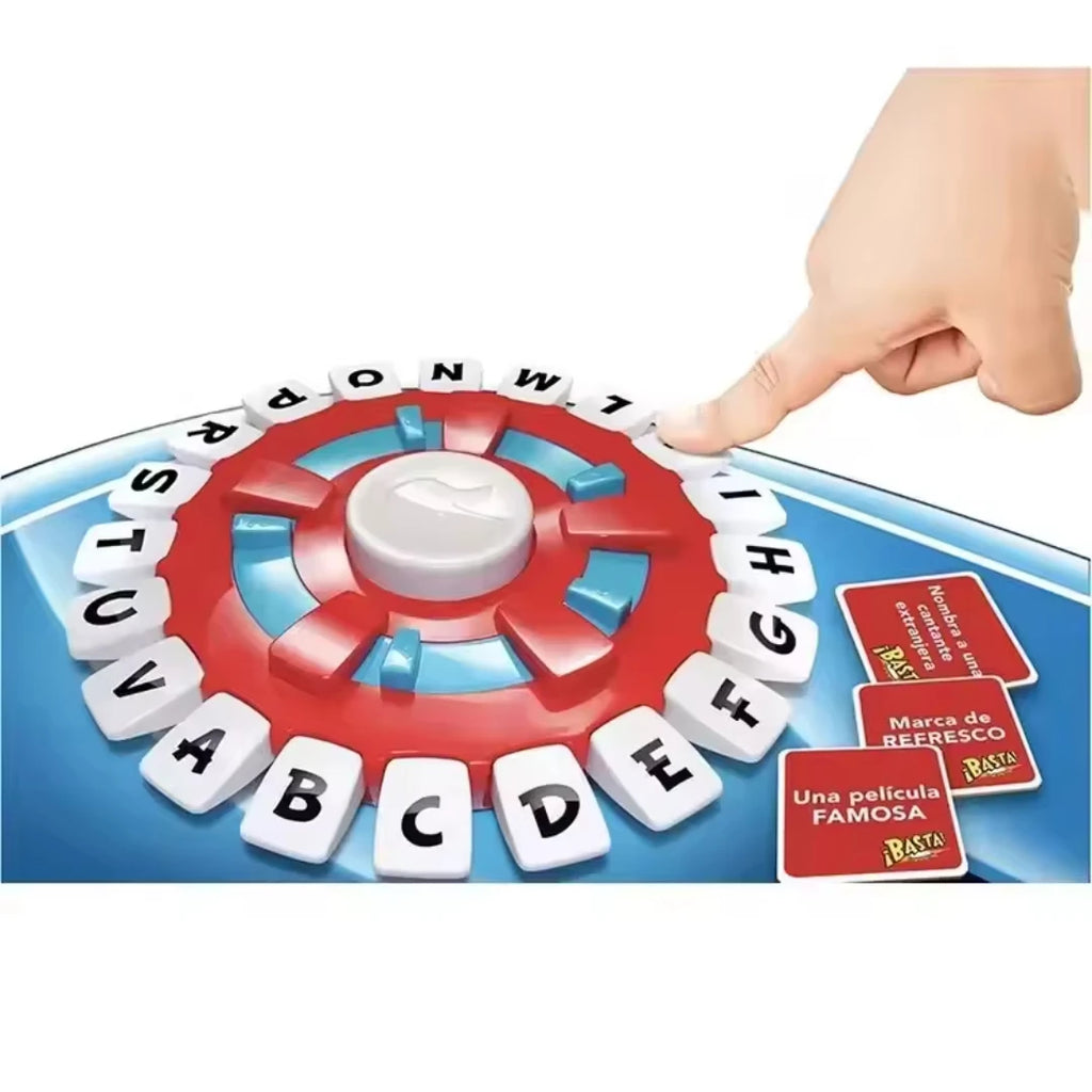 Spanish Word Game - Kids Family Board Game, Quick Thinking Interactive Letter Pressing Educational Toy Gift for Ages 6+