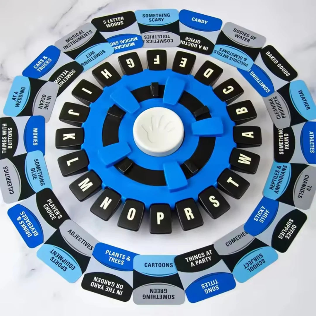 Spanish Word Game - Kids Family Board Game, Quick Thinking Interactive Letter Pressing Educational Toy Gift for Ages 6+