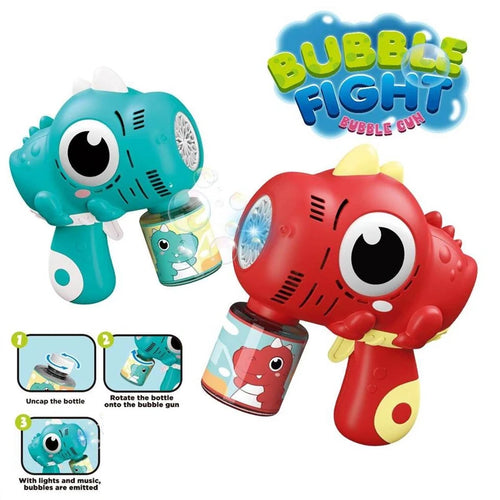40 Hole Dinosaur Bubble Gun Automatic Electric Handheld Bubble Machine Outdoor Blowing Toys (Without Battery and Bubble Water)