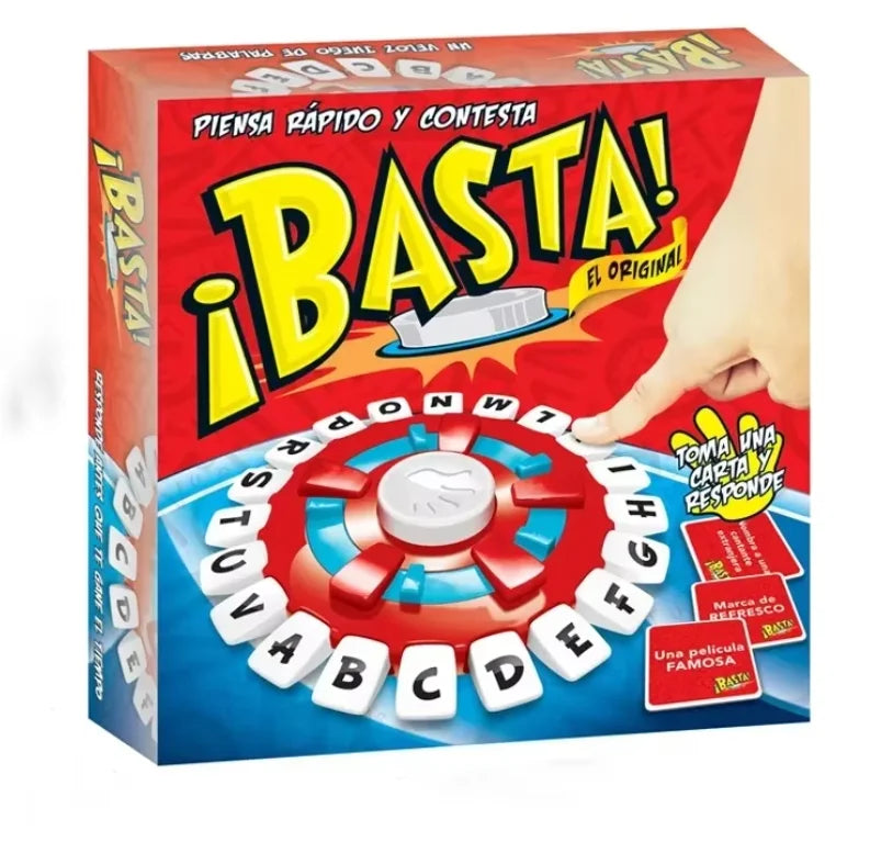 Spanish Word Game - Kids Family Board Game, Quick Thinking Interactive Letter Pressing Educational Toy Gift for Ages 6+