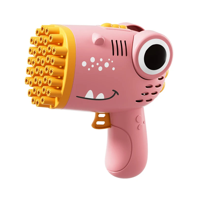 40 hole Dinosaur Bubble Gunner with Multi hole Bubble Gun Outdoor Entertainment Toy [No Bubble Water]