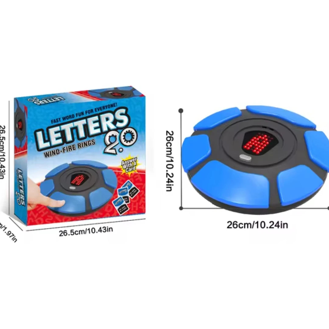 Spanish Word Game - Kids Family Board Game, Quick Thinking Interactive Letter Pressing Educational Toy Gift for Ages 6+