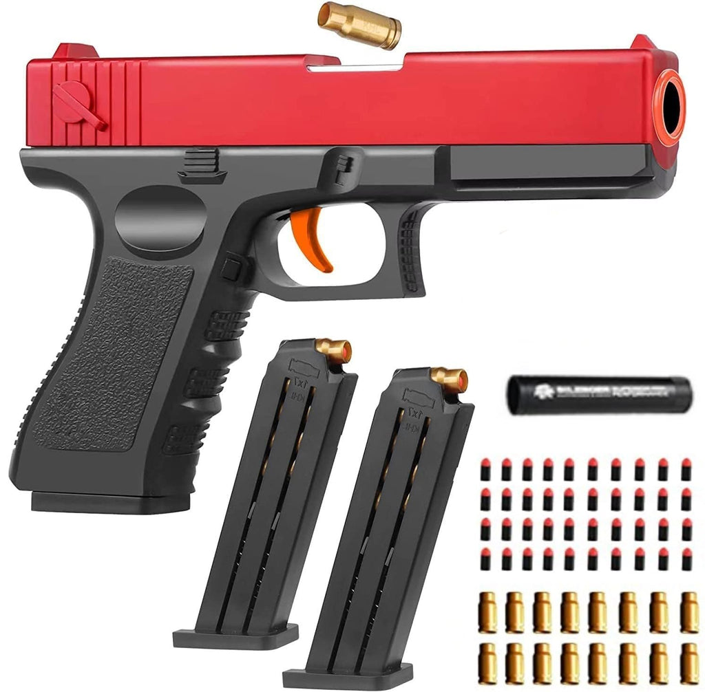 Toy Gun, Toy Guns for Boys, Upgrade Plastic Toy Pistol for Kids with Soft Foam, Children Education Foam Blaster Birthday Gift for Outdoor Play (Colour)